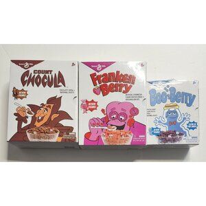 Jada Toys General Mills Count Chocula Frankenberry & Boo Berry Figure Bundle